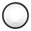 LED venkovní světlo WO780-2 se senzorem - kruh 22 cm, 2 kryty, černá / bílá