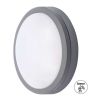 LED venkovní světlo WO781 Siena se senzorem - kruh 23 cm, šedá