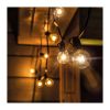LED venkovní světelný řetěz WO794-2, 5 + 3 m, černá