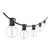 LED venkovní světelný řetěz WO794-2, 5 + 3 m, černá