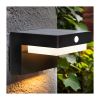 LED solární světlo WO7201 Palermo, černá