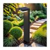 LED solární světlo WO7202 Palermo - sloupek, černá
