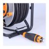Prodlužovací kabel na bubnu 4Z pro venkovní využití - 40m, černá