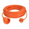 Prodlužovací kabel spojka 1Z - 15m, 2x1,5, oranžová