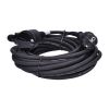 Prodlužovací kabel spojka 1Z gumová - 10m, 3x1,5, černá