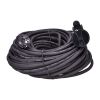 Prodlužovací kabel spojka 1Z gumová - 30m, 3x1,5, černá