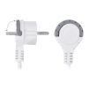 Prodlužovací kabel 2Z + 2x USB A + USB C - 1,5m, 3x1,0, bílá