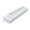 Prodlužovací kabel 6Z - 2m, vypínač, 3x1,0, bílá