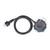 Prodlužovací kabel 3Z pro venkovní využití - kostka, 3m, 3x1,0, černá