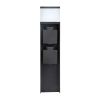 Zahradní sloupek 230V 2Z - PG13, s LED osvětlením, černá