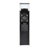 Zahradní sloupek 230V 2Z - PG13, s LED osvětlením, černá