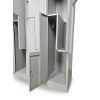 44198 6 kovova satni skrinka z 80 x 50 x 180 cm otocny zamek svetle seda ral 7035