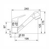 Baterie Franke FC 9547 se sprchou, chrom