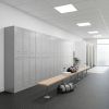 46714 5 kovova satni skrinka 2 boxy 38 x 45 x 185 cm cylindricky zamek seda ral 7035