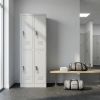 46735 5 kovova satni skrinka 2 boxy 38 x 45 x 185 cm otocny zamek seda ral 7035