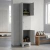 51132 4 kovova satni skrinka 3 boxy 38 x 45 x 196 5 cm nastavitelne nozky otocny zamek svetle seda ral 7035