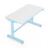 Výškově nastavitelný stůl OfficeTech Kids, 100 x 50 cm, bílá / modrá