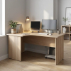 Ergonomický stůl Impress 160 x 90 cm, levý, akát světlý