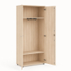 Vysoká šatní skříň Praktik 80 x 40 x 182,1 cm, akát světlý