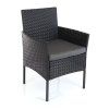 Zahradní křeslo Solano 3 + 1 ZDARMA, černá